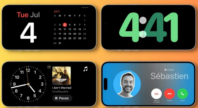 朔城苹果手机维修分享iOS17横屏充电待机显示有什么好处 