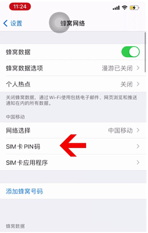 朔城苹果14维修网分享如何给iPhone14的SIM卡设置密码 