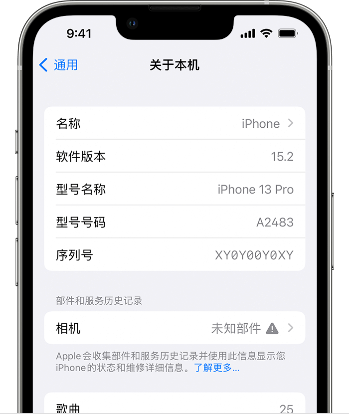 朔城苹果维修分享iPhone 出现提示相机“未知部件”是什么原因？ 