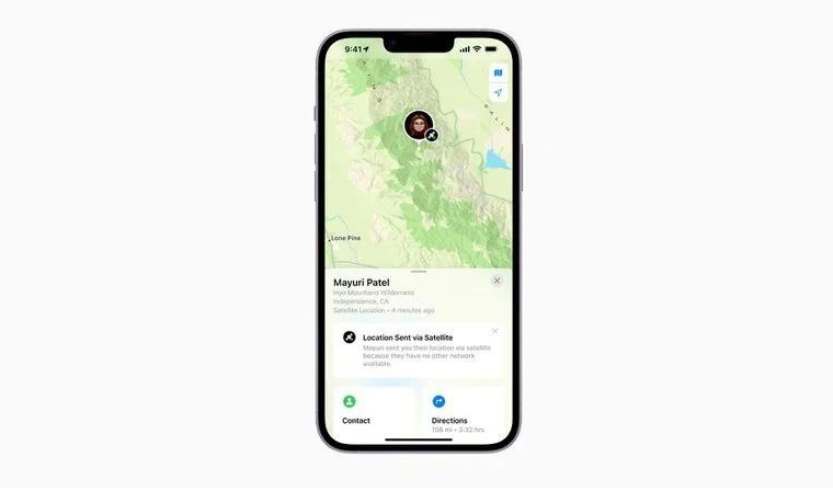 朔城苹果14维修分享iPhone14系列中 FindMy功能通过卫星分享位置方法教程 