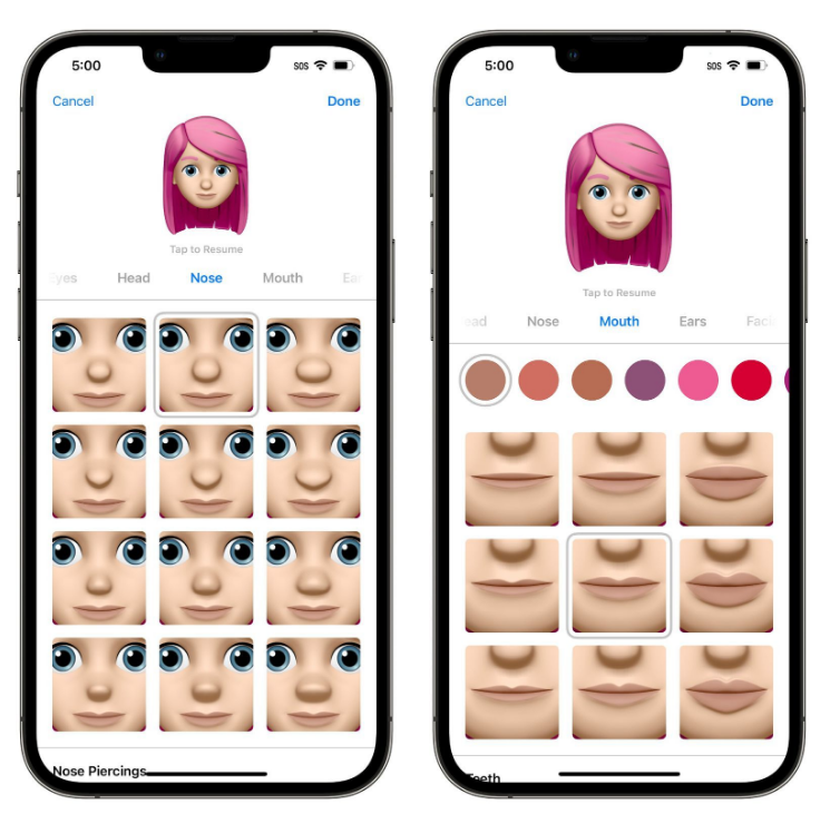 朔城苹果手机维修分享​iOS 16中的拟我表情有了哪些变化和升级 